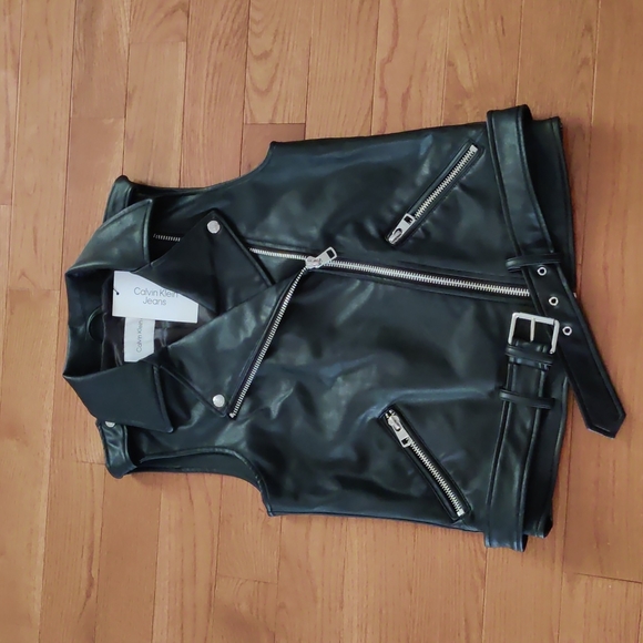 Calvin Klein women's leather vest - Picture 2 of 4
